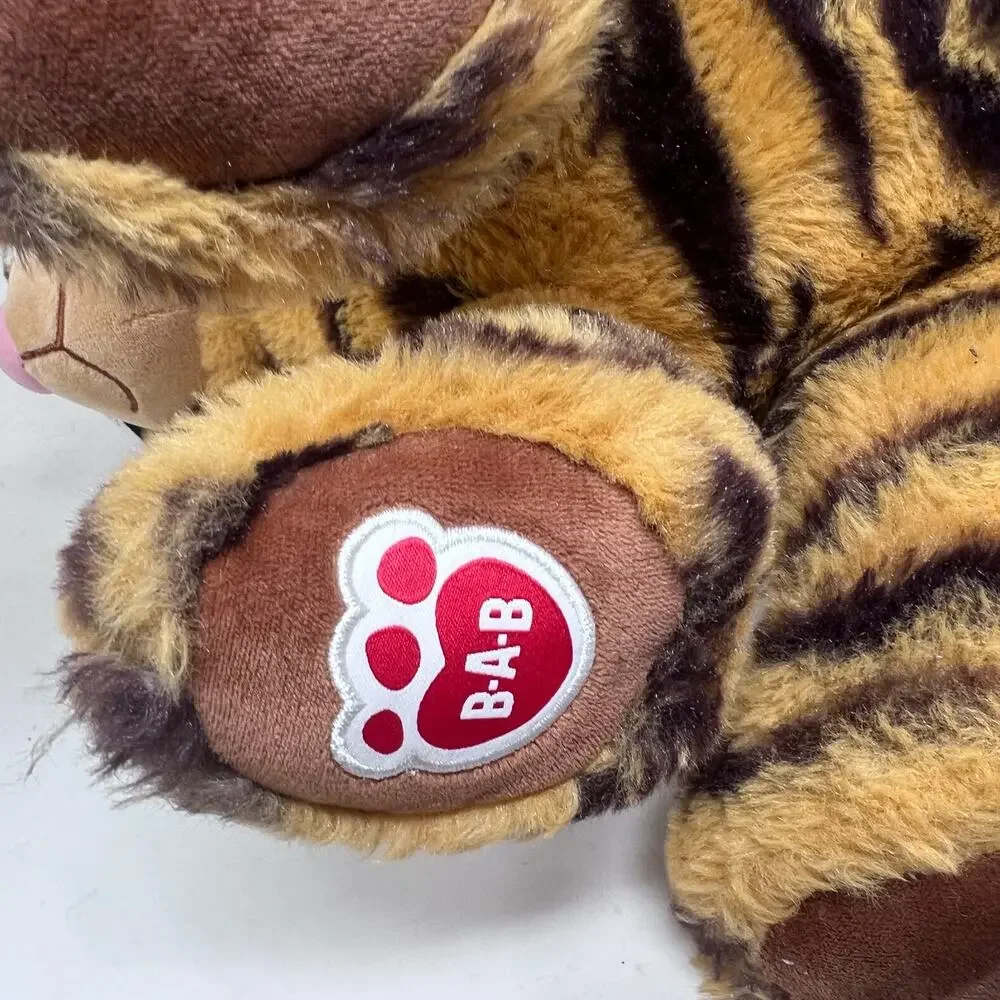 Build A Bear Tiger Cub Sitting Striped Cat‎ 2016 Stuffed Animal Plush BABW